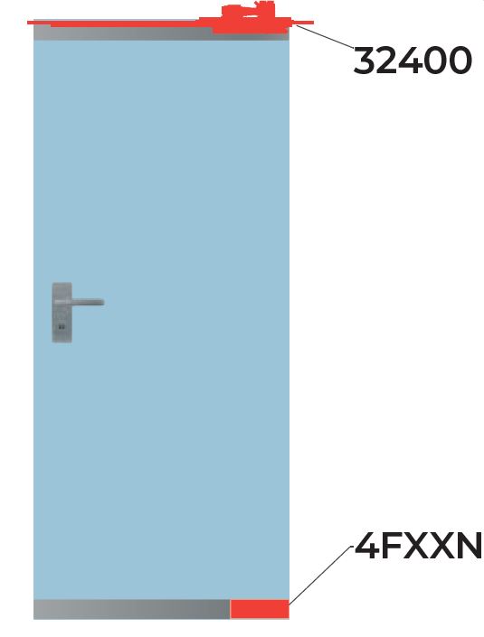 CAS4FX1NL Hydraulic Hold Open Bottom Hinge for Framed Door