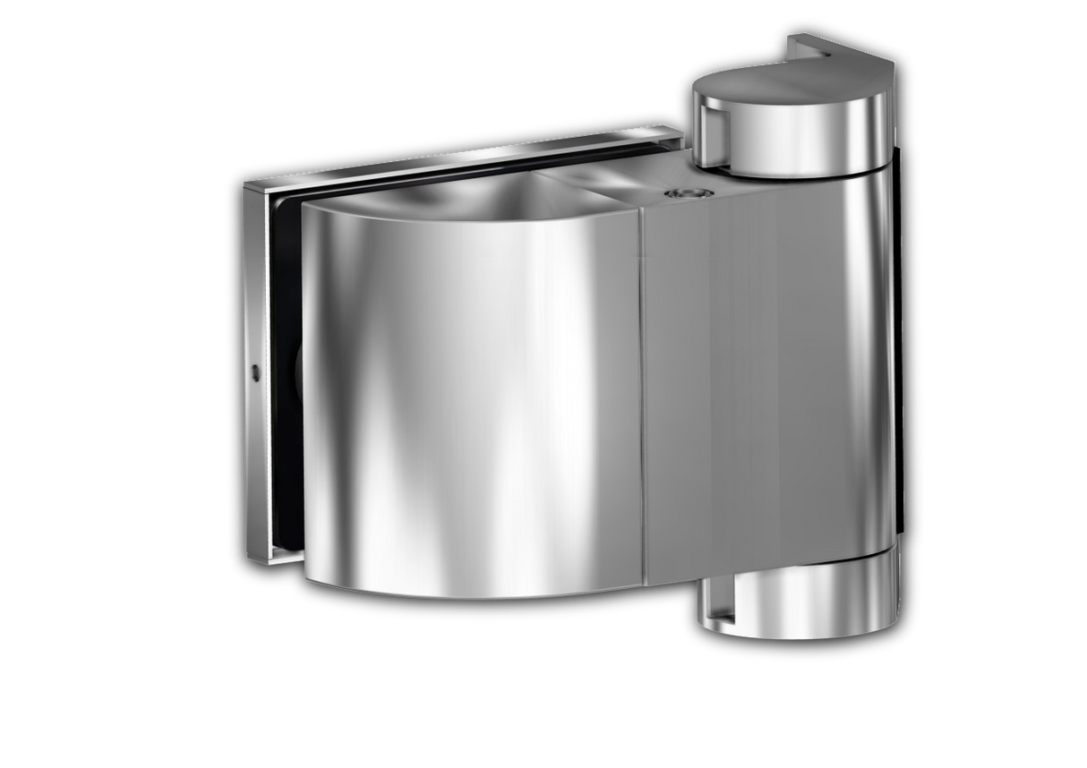 CAS4L80S Latus 80 No Hold Open Round Centre Plate Mount Hydraulic Hinges