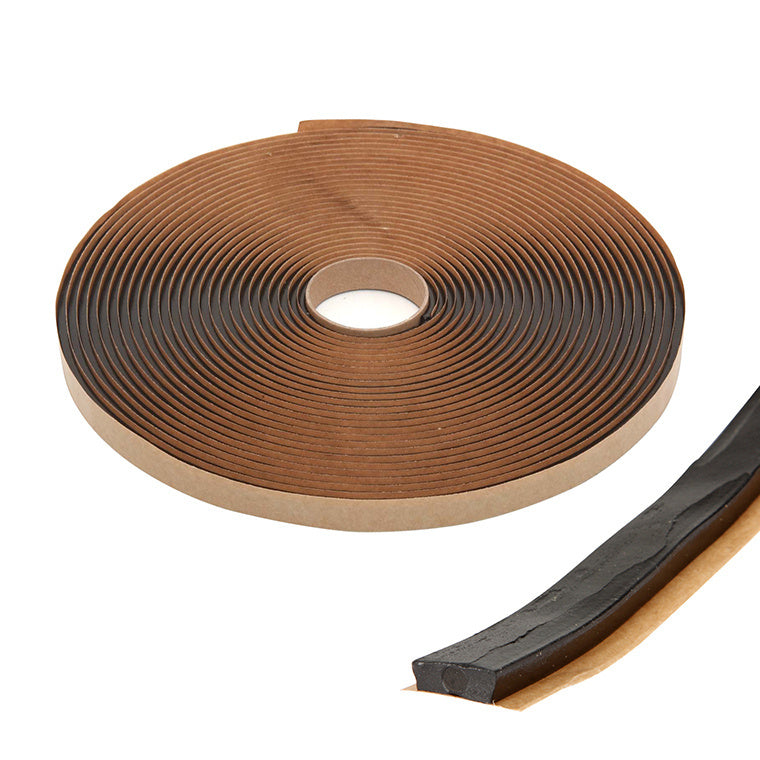 A7241XC3 Black 1/8" x 3/8" Tremco POLYshim II Butyl Architectural Tape
