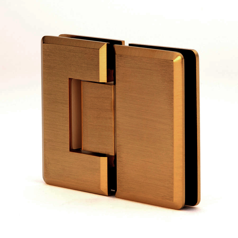 AC180 Heavy Duty Glass to Glass 180 Woodstock Radius Corner Hinge