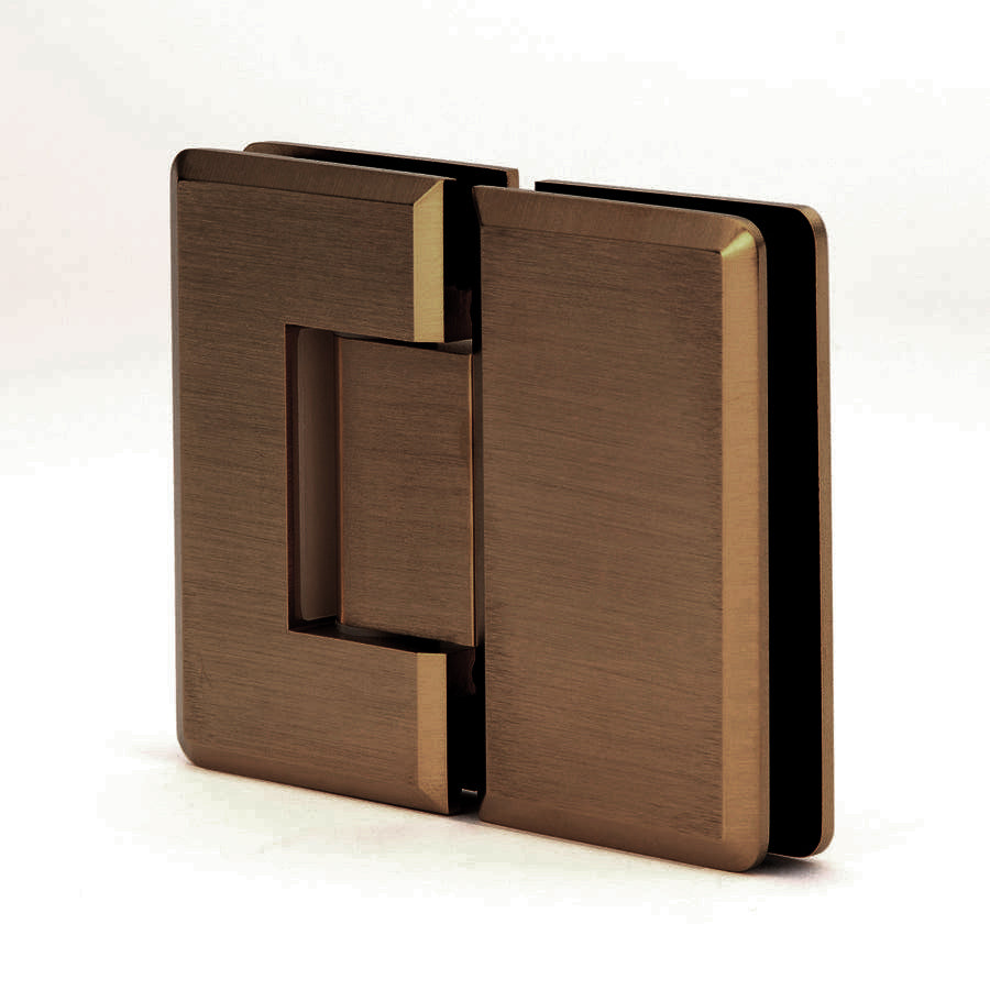 AC180 Heavy Duty Glass to Glass 180 Woodstock Radius Corner Hinge