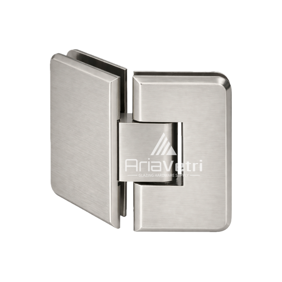 AC345 Heavy Duty Glass to Glass Adjustable 135 (045) Woodstock Radius Corner Hinge