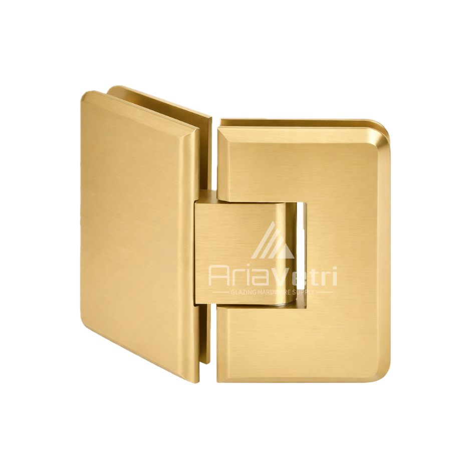 AC345 Heavy Duty Glass to Glass Adjustable 135 (045) Woodstock Radius Corner Hinge