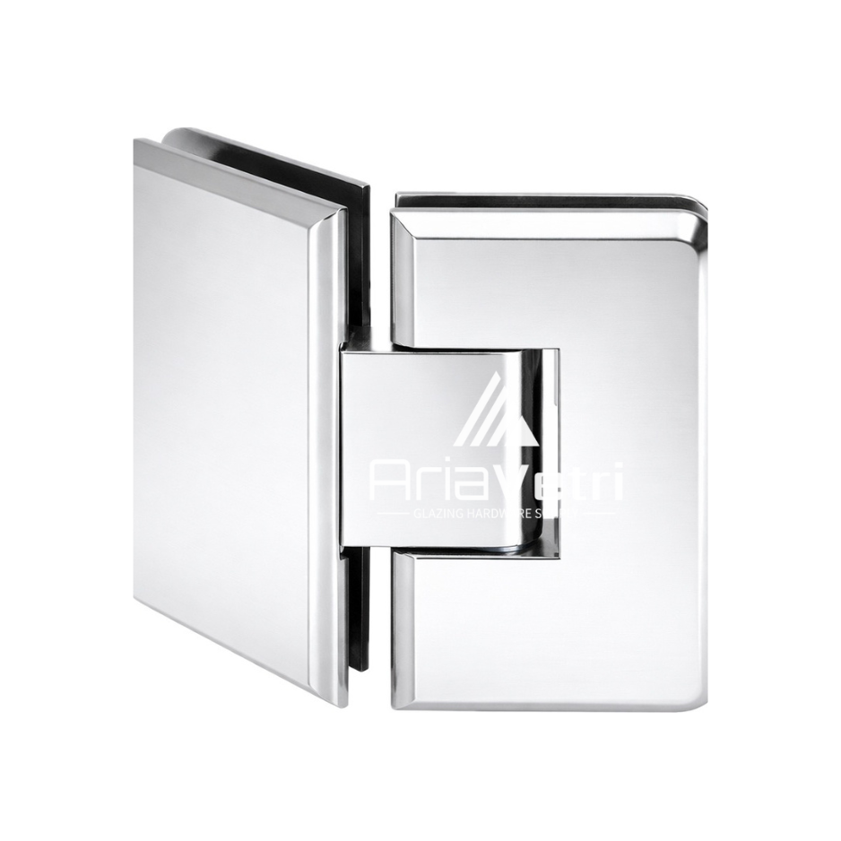AC045 Heavy Duty Glass to Glass 135 (045) Woodstock Radius Corner Hinge
