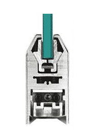 ADRT1236 4" Tapered Door Rail 35-3/4" Long NO LOCK