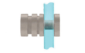 AKN206 SINGLE SIDED CONTEMPORARY KNOB