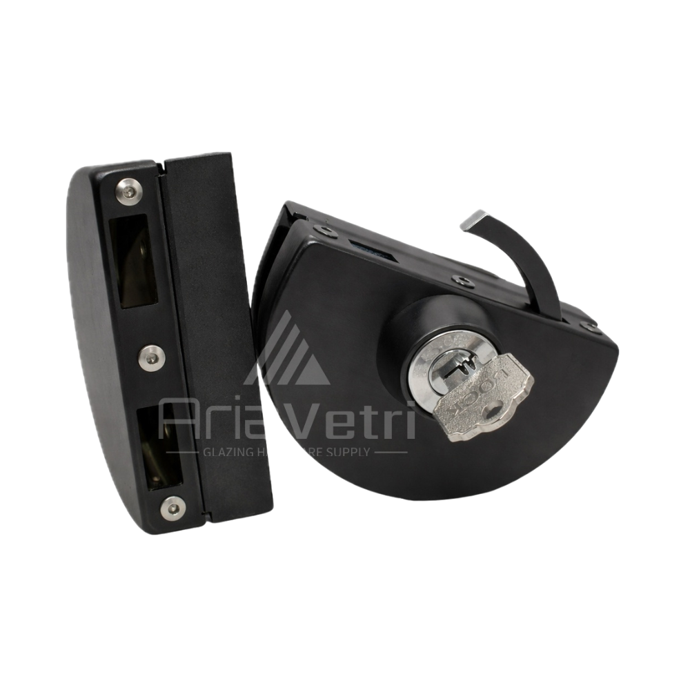 ALD402 Slip-On Half Moon Lock for Glass to Glass