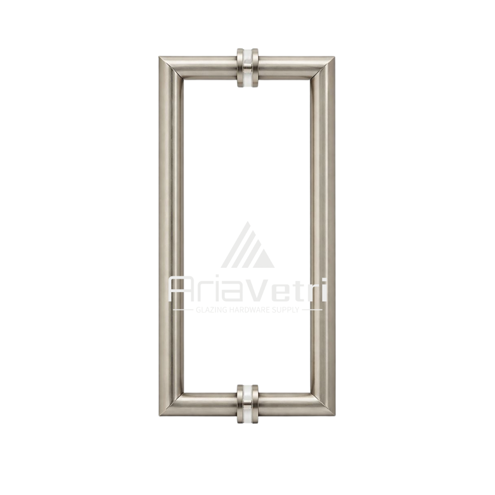 AM12X12 Mitered Tubular Back-to-Back Pull Handles 12"
