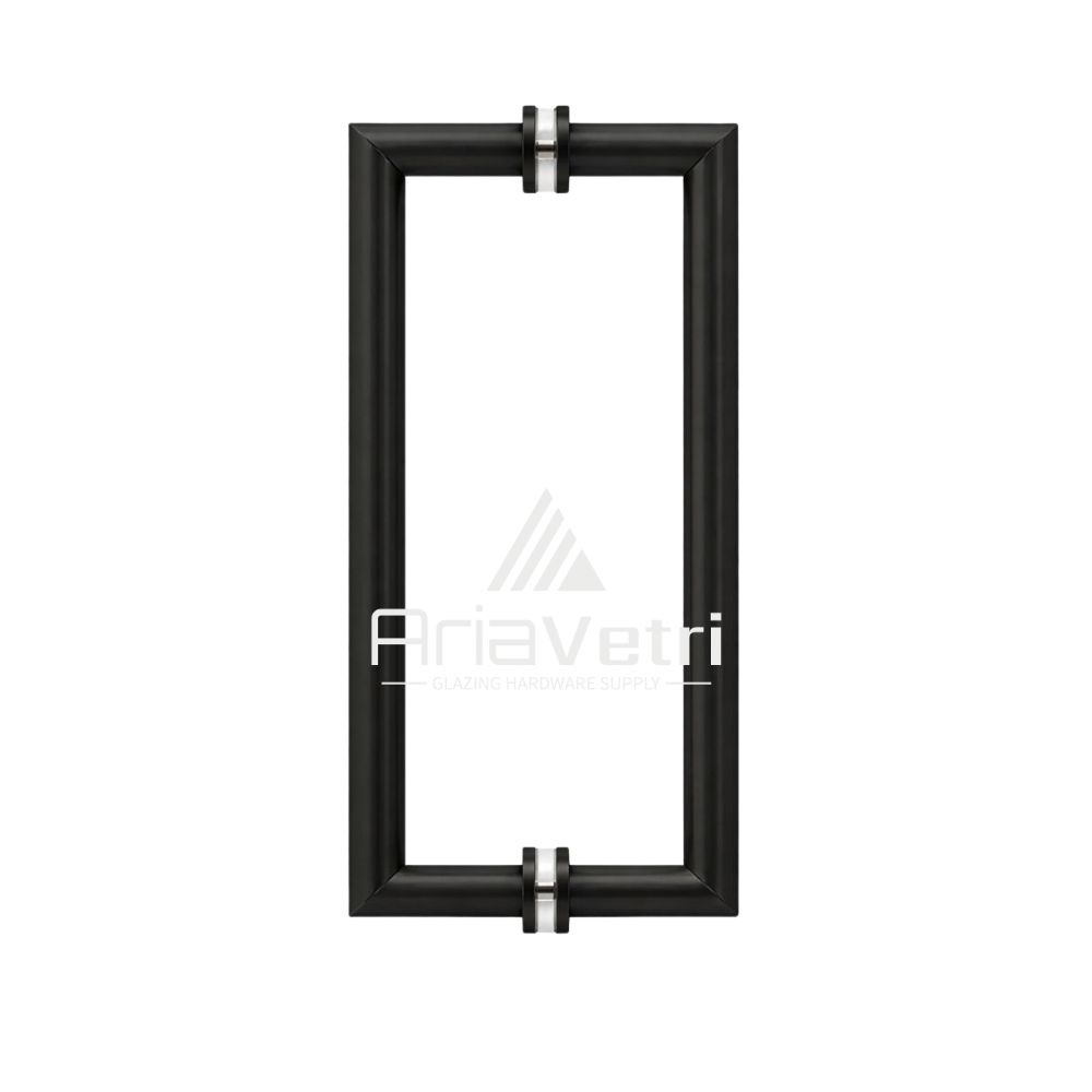 AM12X12 Mitered Tubular Back-to-Back Pull Handles 12"