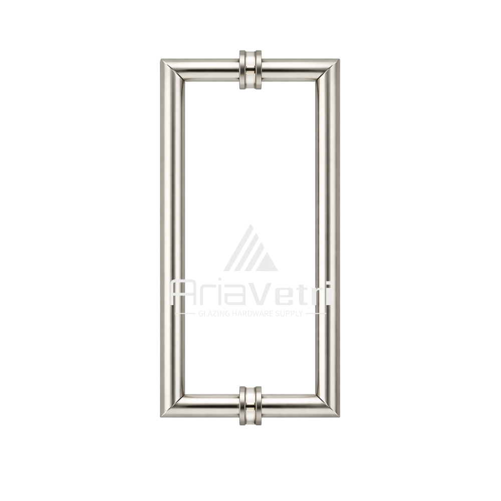 AM12X12 Mitered Tubular Back-to-Back Pull Handles 12"