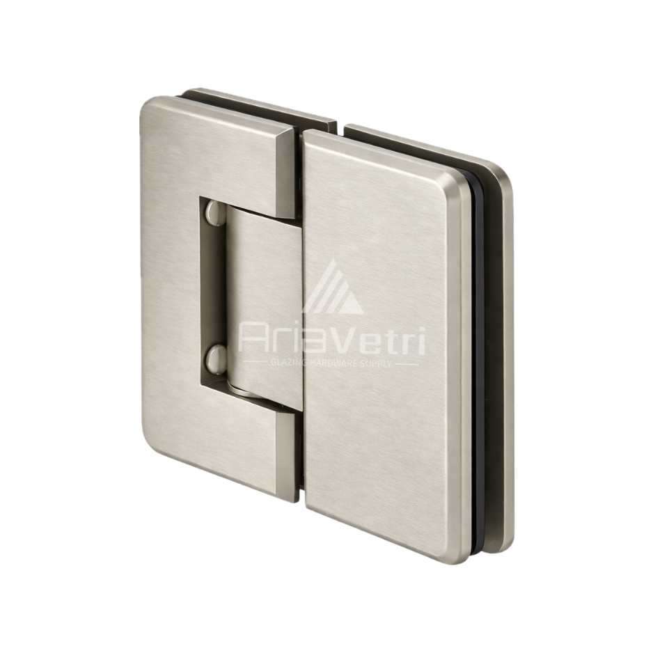 AP180 Glass to Glass 180 degree Portugal Radius Corner Hinge
