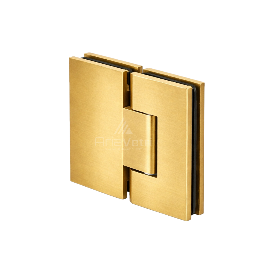 AS380 Glass to Glass Windsor 180 Degree Windsor Adjustable Hinge