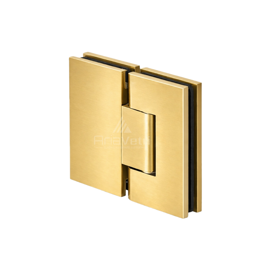 AS380 Glass to Glass Windsor 180 Degree Windsor Adjustable Hinge