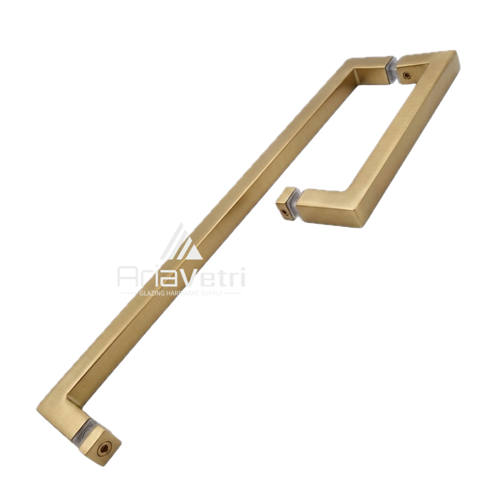 AS8x18 Square 8" Handle with Square 18" Towel Bar
