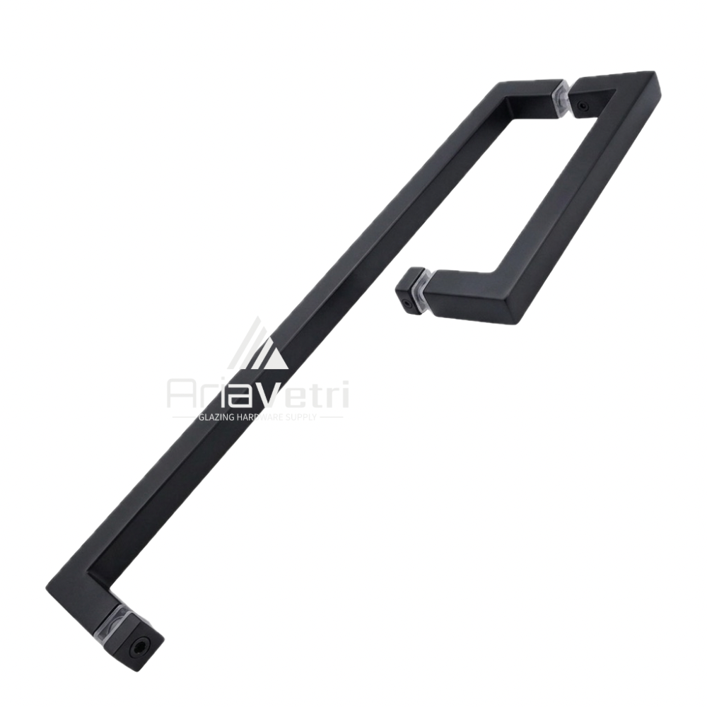 AS8x18 Square 8" Handle with Square 18" Towel Bar