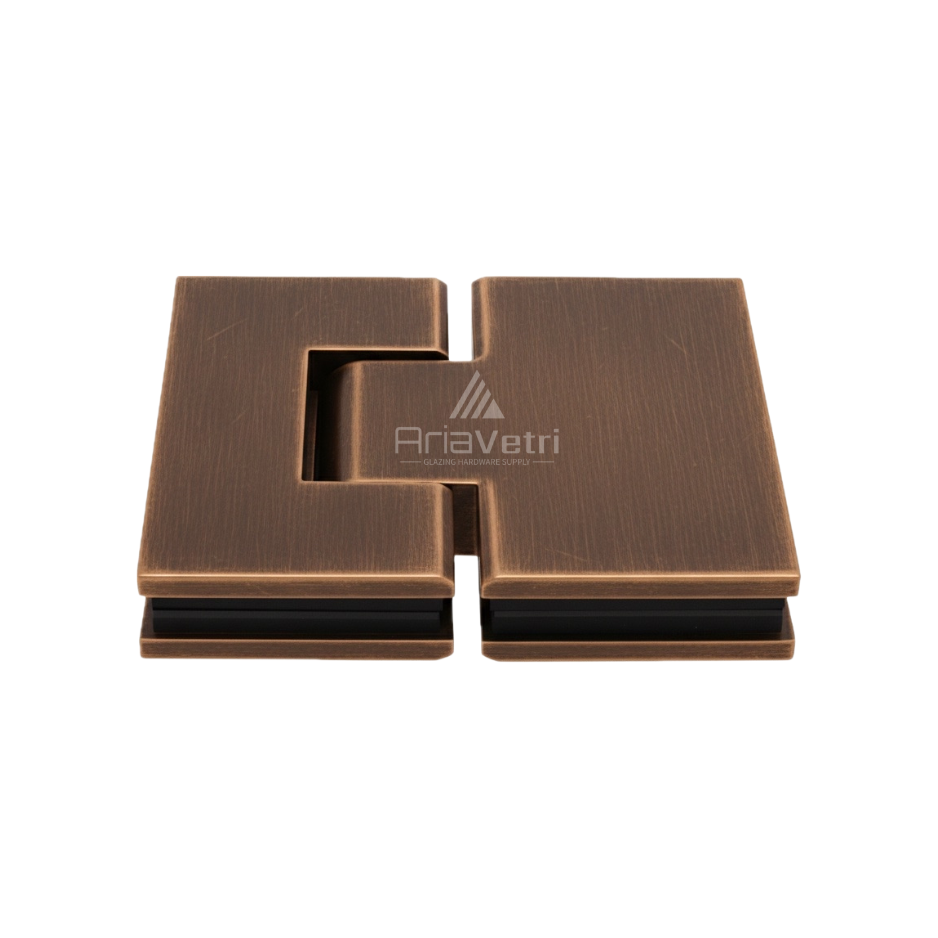 AV180 Heavy Duty Glass to Glass 180 Chatham Square Hinge