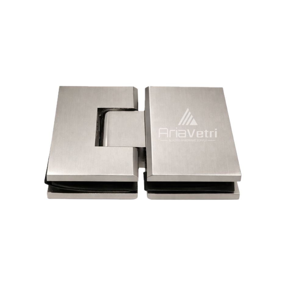 AV380 Heavy Duty Glass to Glass Adjustable 180 Chatham Square Hinge