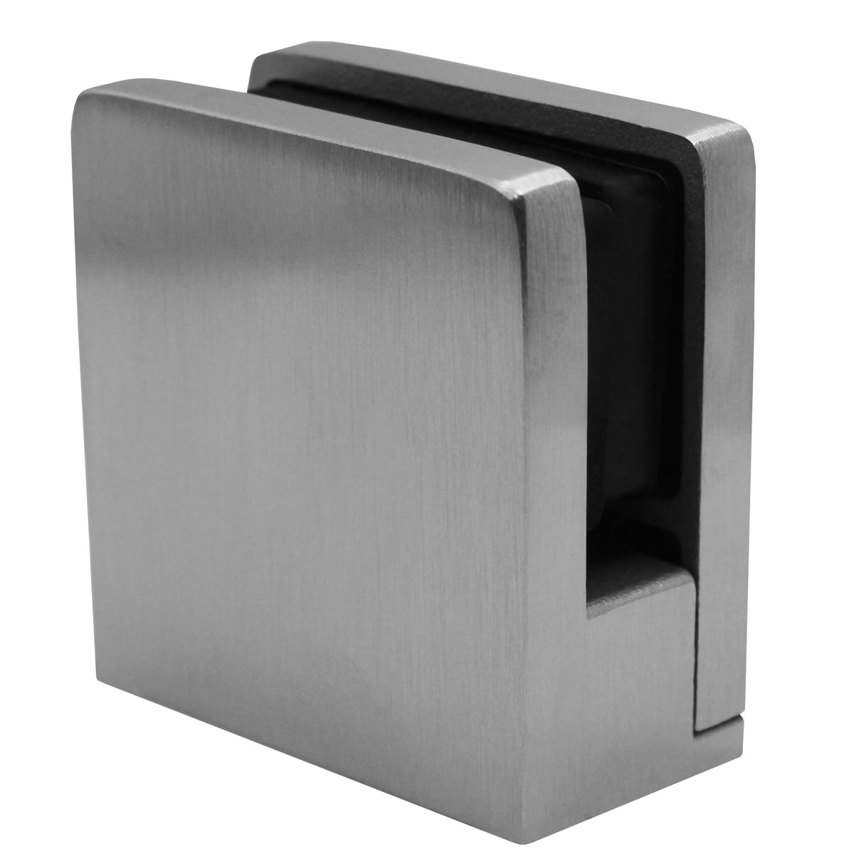 AZF3812 Square Type Flat Base Stainless Clamp For 3/8" or 1/2" Glass