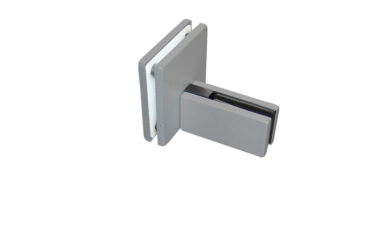 CAS46550 Glass to Glass 4"x4" Patch Fitting Clamp with 1/2" Fin