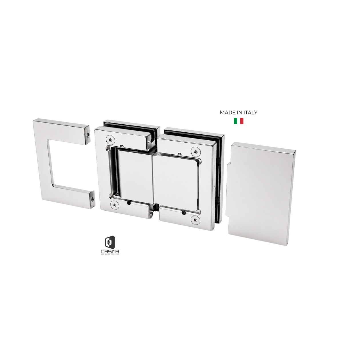 CAS4LV1S Latus Glass to Glass 180 degree Hydraulic Hinge