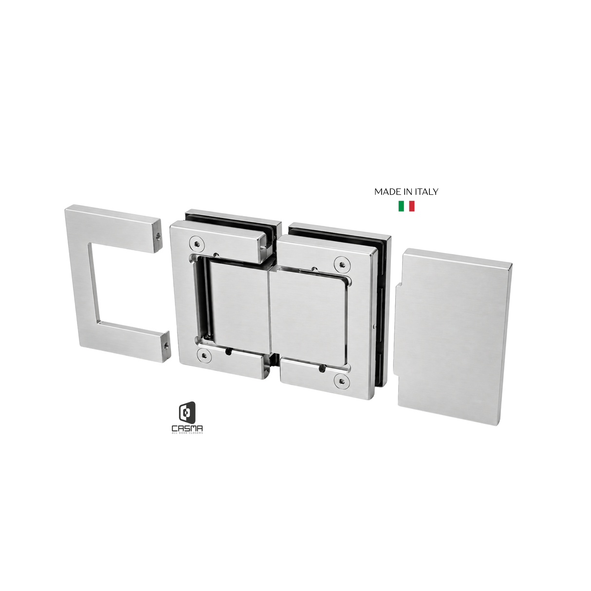 CAS4LV1S Latus Glass to Glass 180 degree Hydraulic Hinge