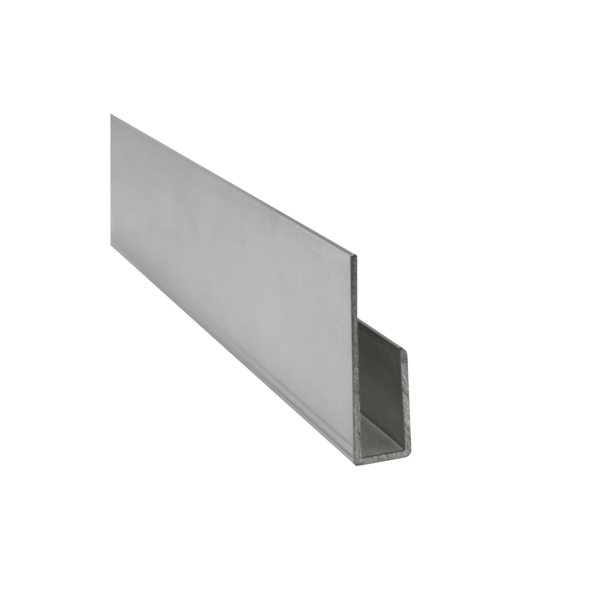 AJ645 for 1/4" Mirror Glass Deep Nose Aluminum J-Channel 144" Long
