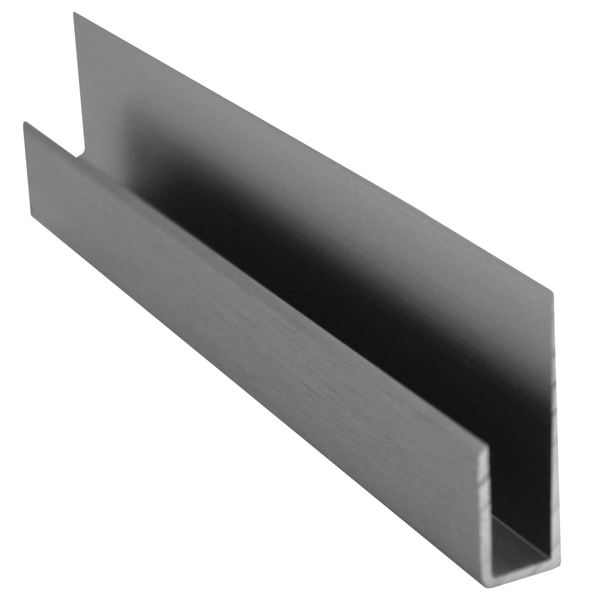 AJ645 for 1/4" Mirror Glass Deep Nose Aluminum J-Channel 144" Long