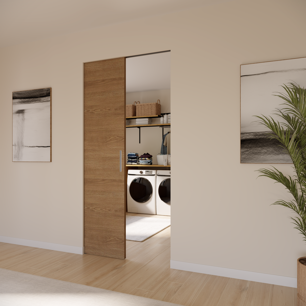 GLDP1 GlideWall Pocket Single Sliding Door Kit with SoftBrake