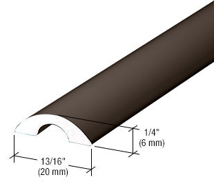 ASDT980 Frameless Shower Door Half-Round Threshold