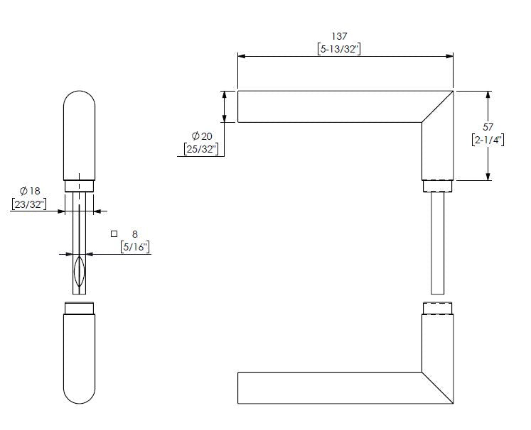 CAS15609 Interior Lever set