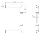 CAS15612 Eurostyle lever handle set