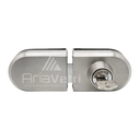 ALD423 Slip on Oval Deadbolt Glass to Glass Lock with Hook Sliding Door