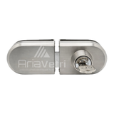 ALD423 Slip on Oval Deadbolt Glass to Glass Lock with Hook Sliding Door