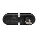 ALD423 Slip on Oval Deadbolt Glass to Glass Lock with Hook Sliding Door
