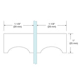 AKN140 Back-to-Back E-Z Grip Style Knobs