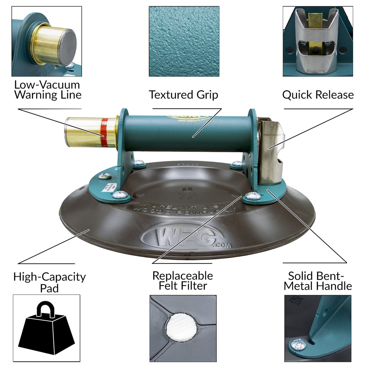 AN5450 Wood's Powr-Grip® 9" Vacuum Cup