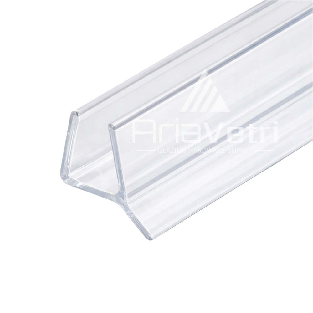 A880W Dual Durometer 95IN PVC Seal and Wipe for 3/8" Glass