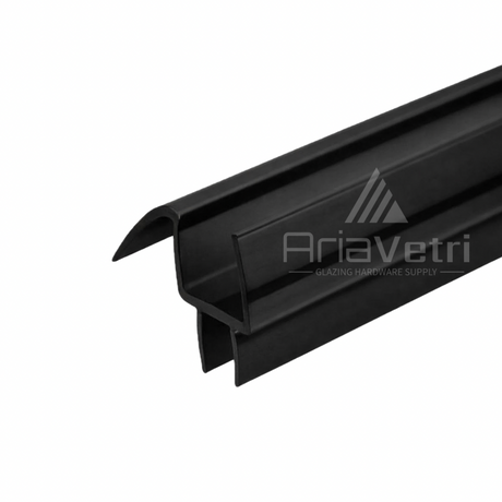 A990W Bottom Door Sweep with Drip Rail 94" long for 3/8" Glass