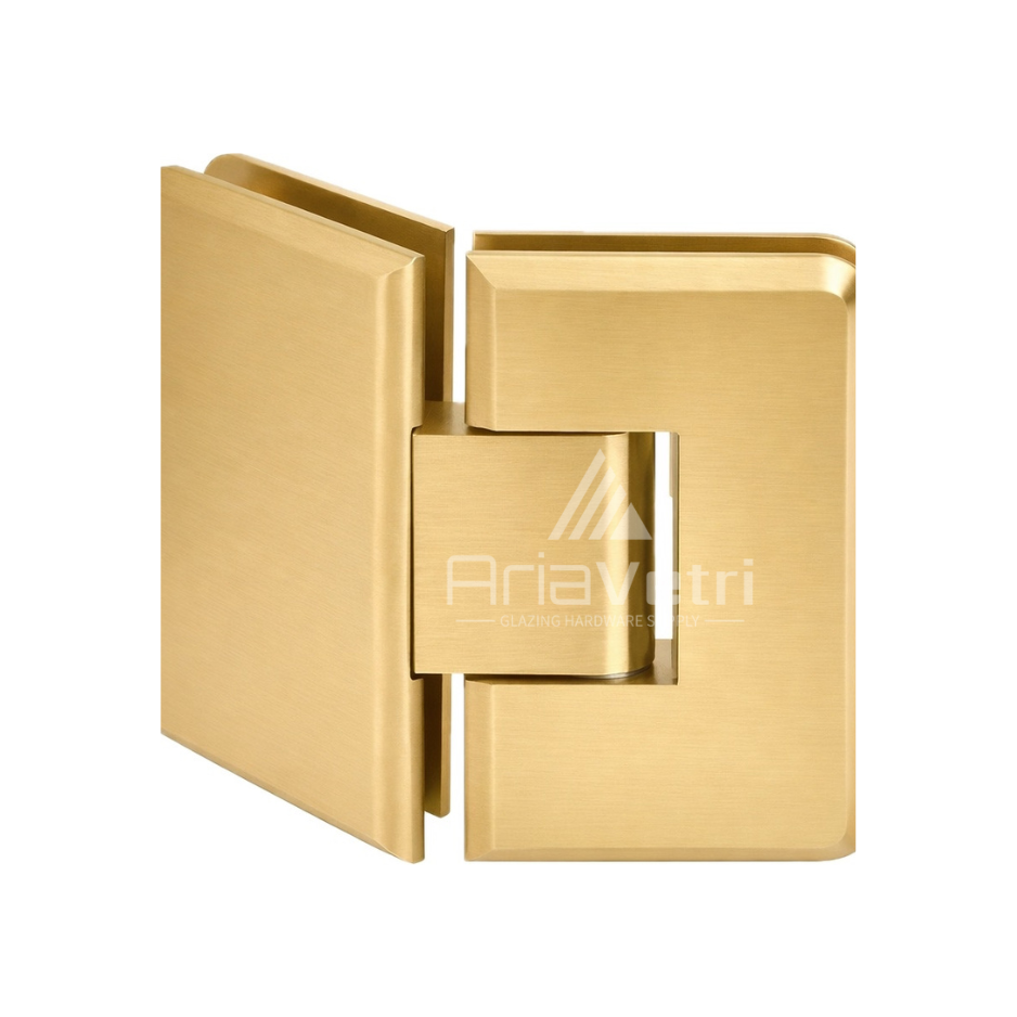 AC045 Heavy Duty Glass to Glass 135 (045) Woodstock Radius Corner Hinge