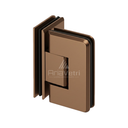 AC090 Heavy Duty Glass to Glass 90 Degree Woodstock Radius Bevelled Hinge