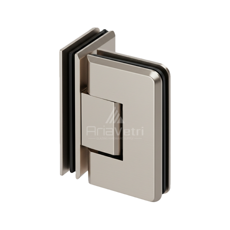 AC090 Heavy Duty Glass to Glass 90 Degree Woodstock Radius Bevelled Hinge