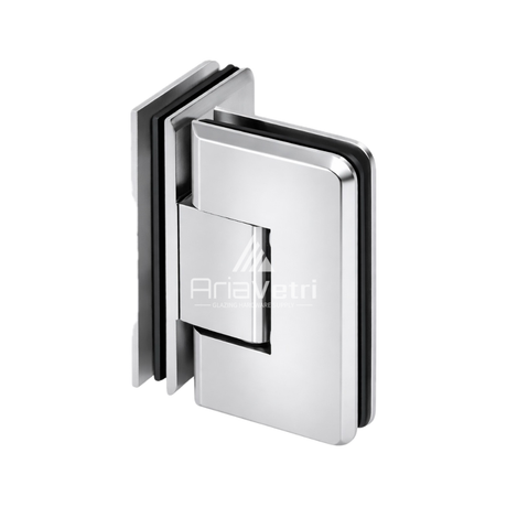 AC090 Heavy Duty Glass to Glass 90 Degree Woodstock Radius Bevelled Hinge