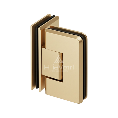 AC090 Heavy Duty Glass to Glass 90 Degree Woodstock Radius Bevelled Hinge