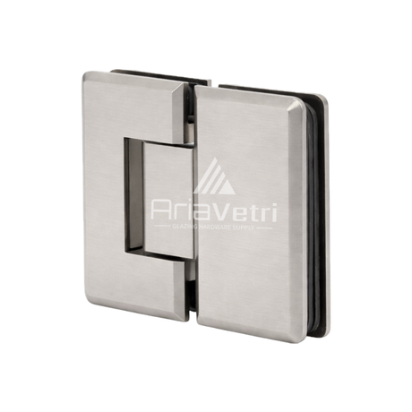 AC180 Heavy Duty Glass to Glass 180 Woodstock Radius Corner Hinge