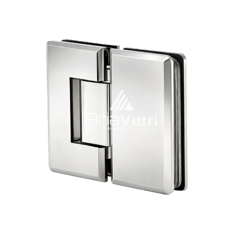 AC180 Heavy Duty Glass to Glass 180 Woodstock Radius Corner Hinge