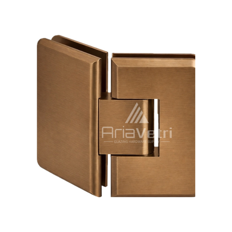 AC045 Heavy Duty Glass to Glass 135 (045) Woodstock Radius Corner Hinge