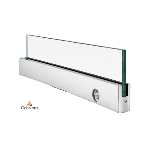 ADRC1236L 4" Square Door Rail 35-3/4" With Closer with Lock