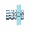 AKN206 SINGLE SIDED CONTEMPORARY KNOB