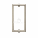 AM12X12 Mitered Tubular Back-to-Back Pull Handles 12"