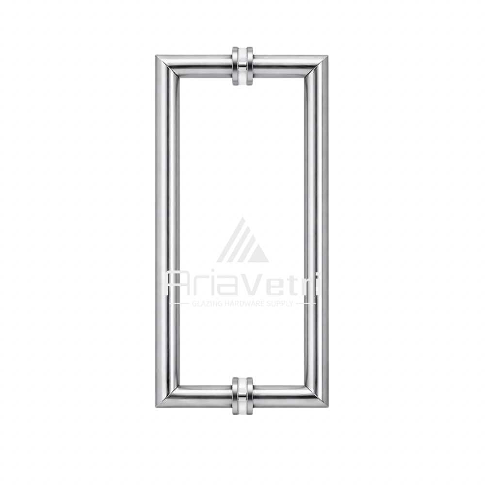AM12X12 Mitered Tubular Back-to-Back Pull Handles 12"